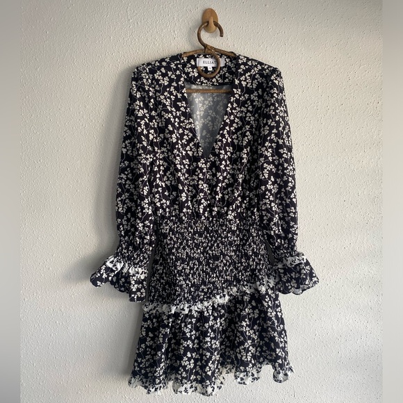 Elliatt Liliana Dress Black and White Floral - Picture 2 of 5